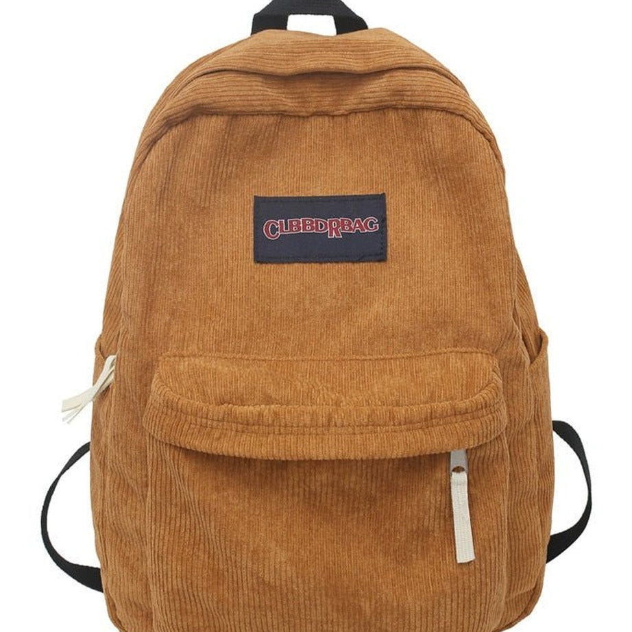 Y2k Cute Corduroy Preppy Backpack