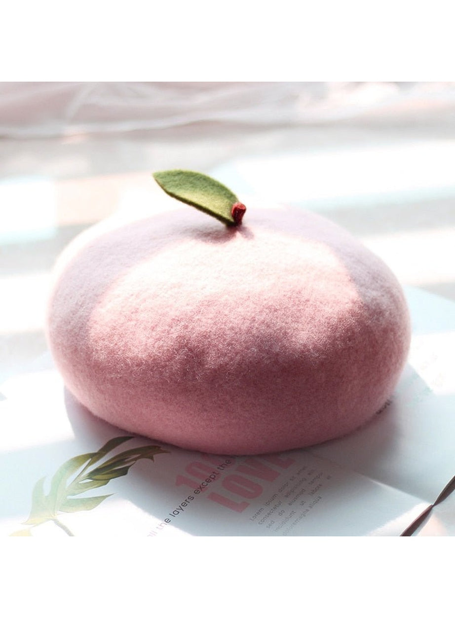 Y2k Cute Fruit Painter Beret