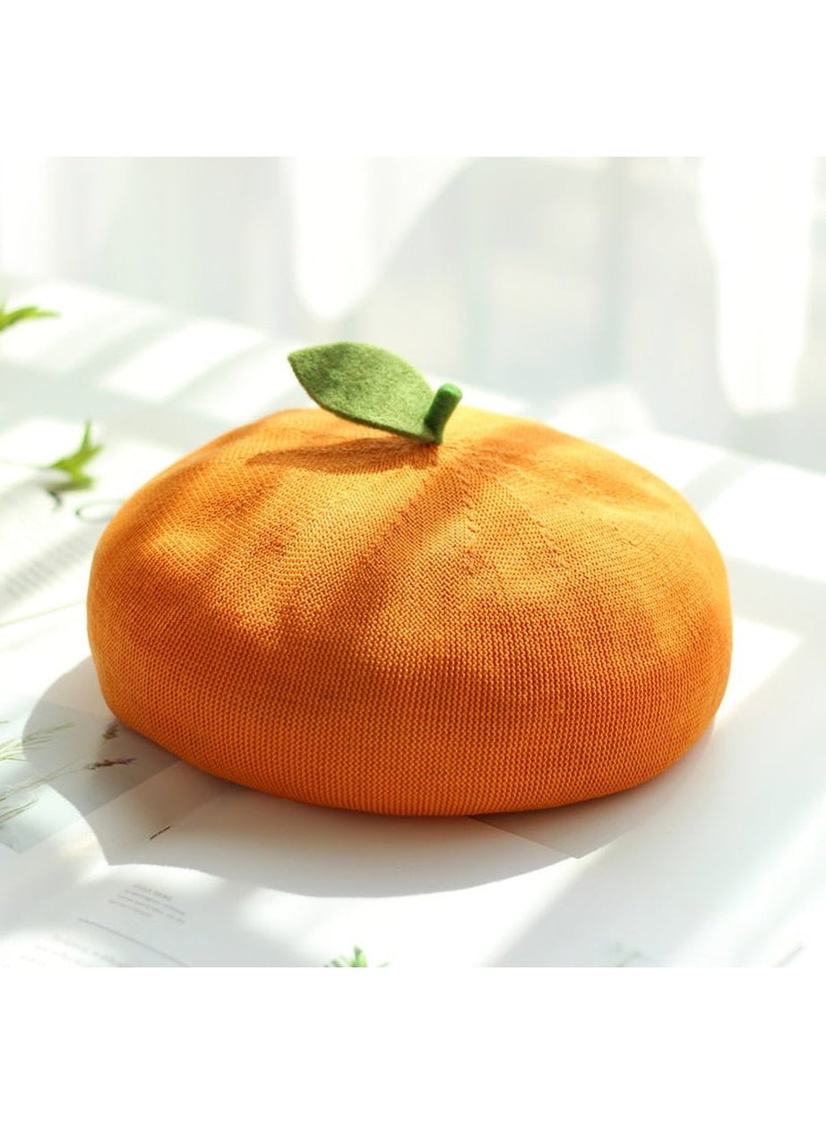 Y2k Cute Fruit Painter Beret