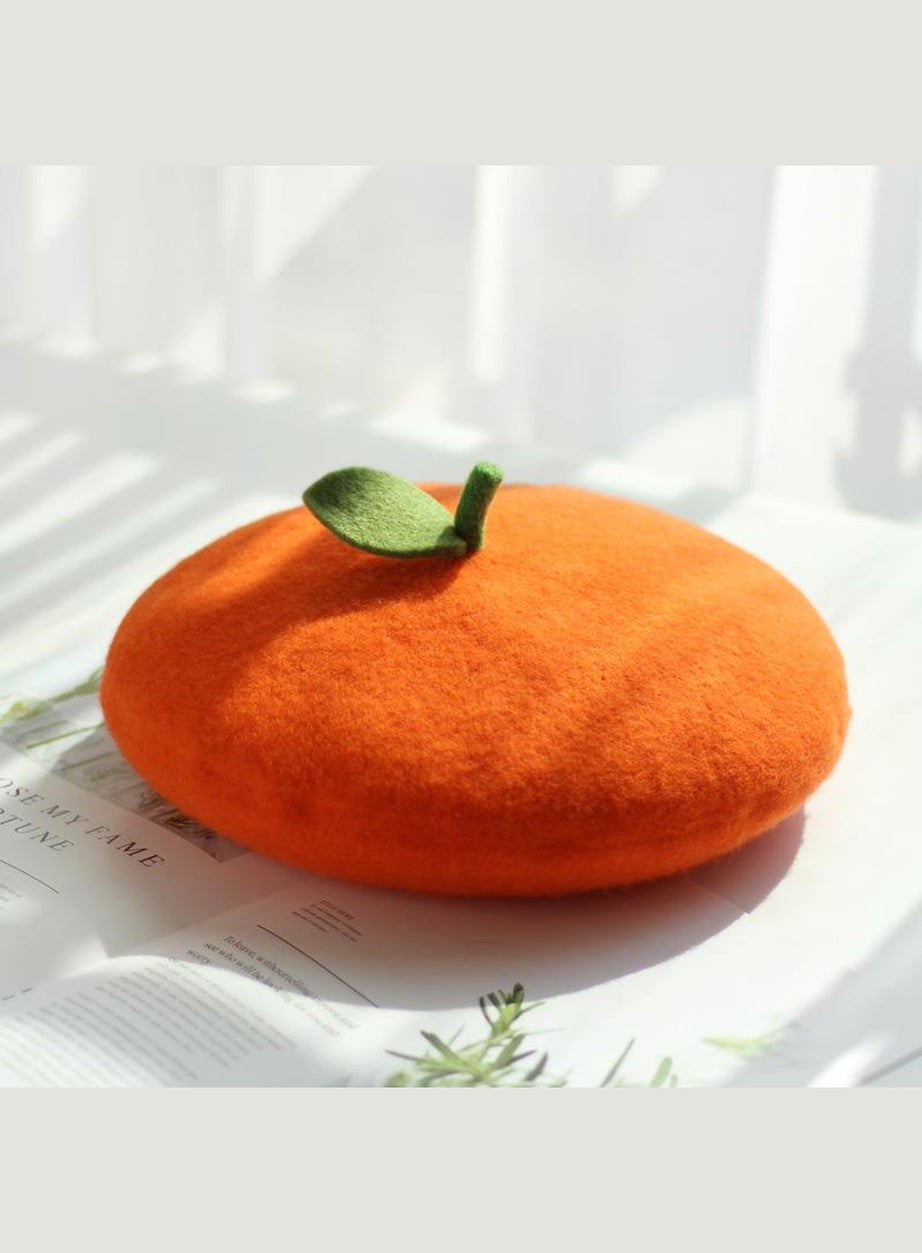 Y2k Cute Fruit Painter Beret