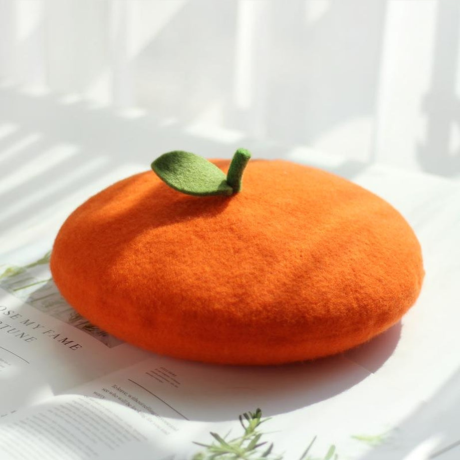 Y2k Cute Fruit Painter Beret