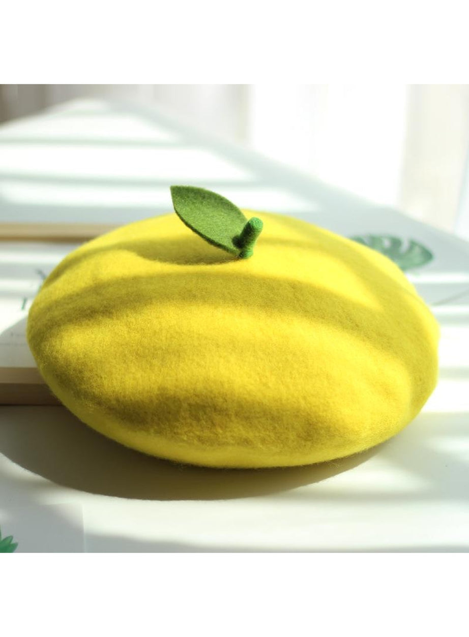 Y2k Cute Fruit Painter Beret
