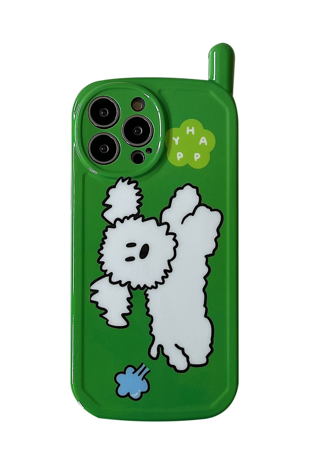 Y2k Cute Green Dog Phone Case