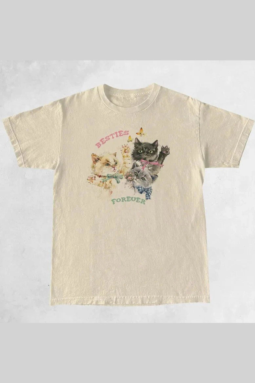 Y2k Cute Kittens Oversized Graphic T-Shirt