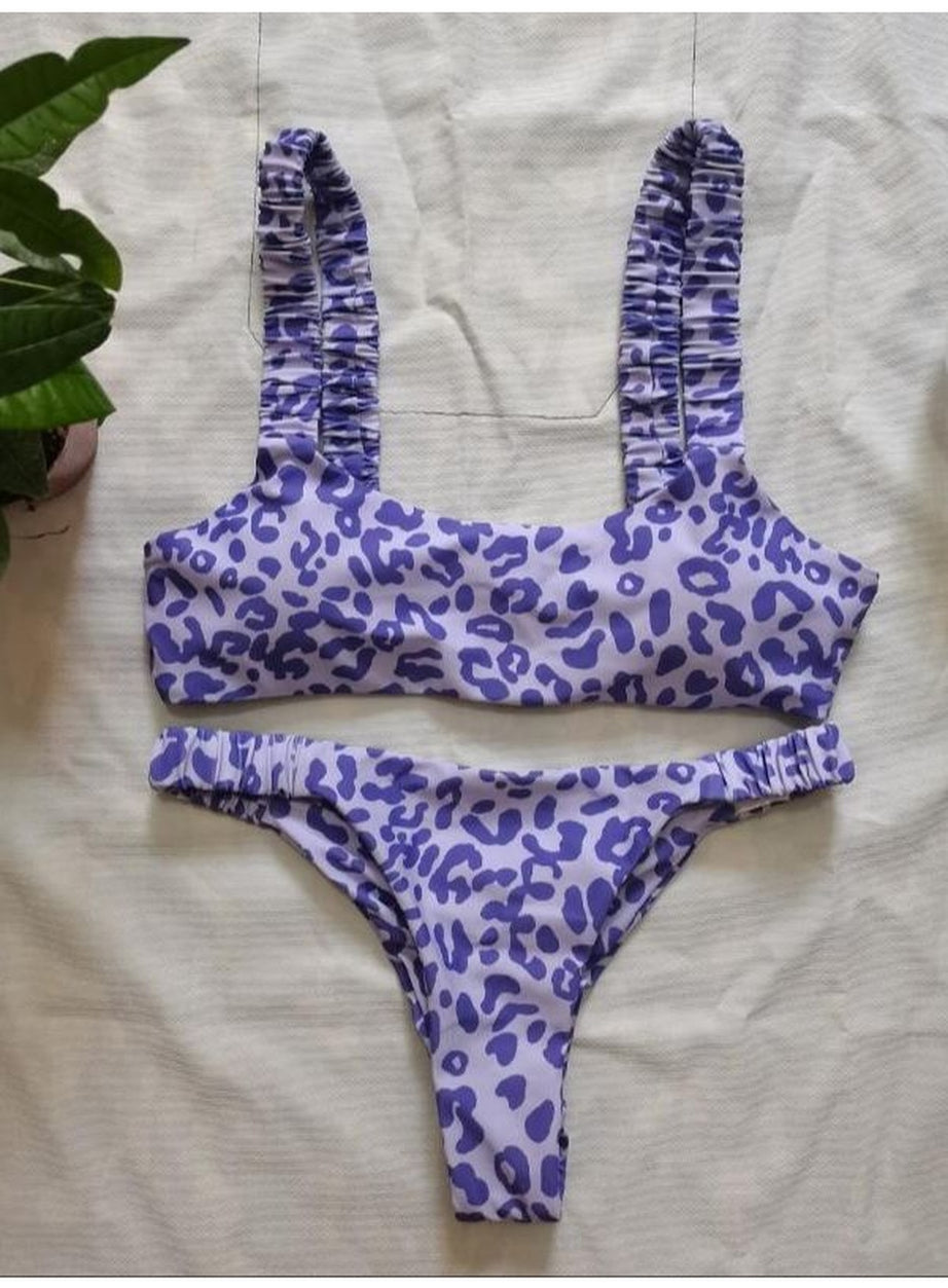 Y2k Cute Leopard Aesthetic Swimsuit