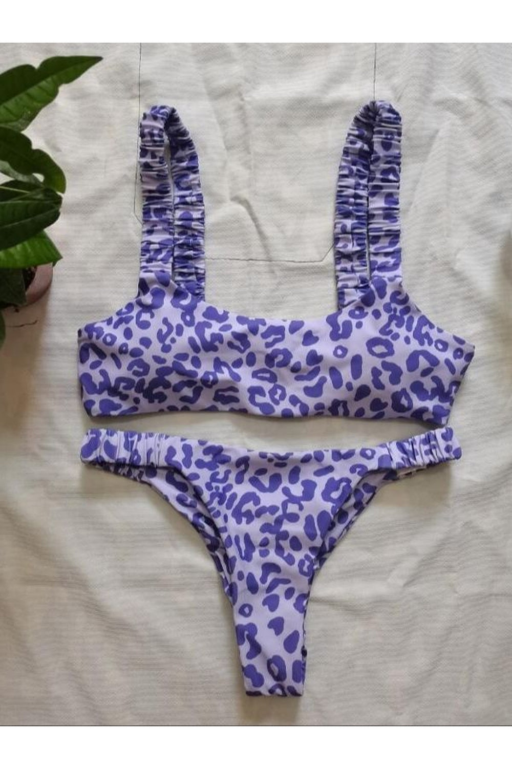 Y2k Cute Leopard Aesthetic Swimsuit