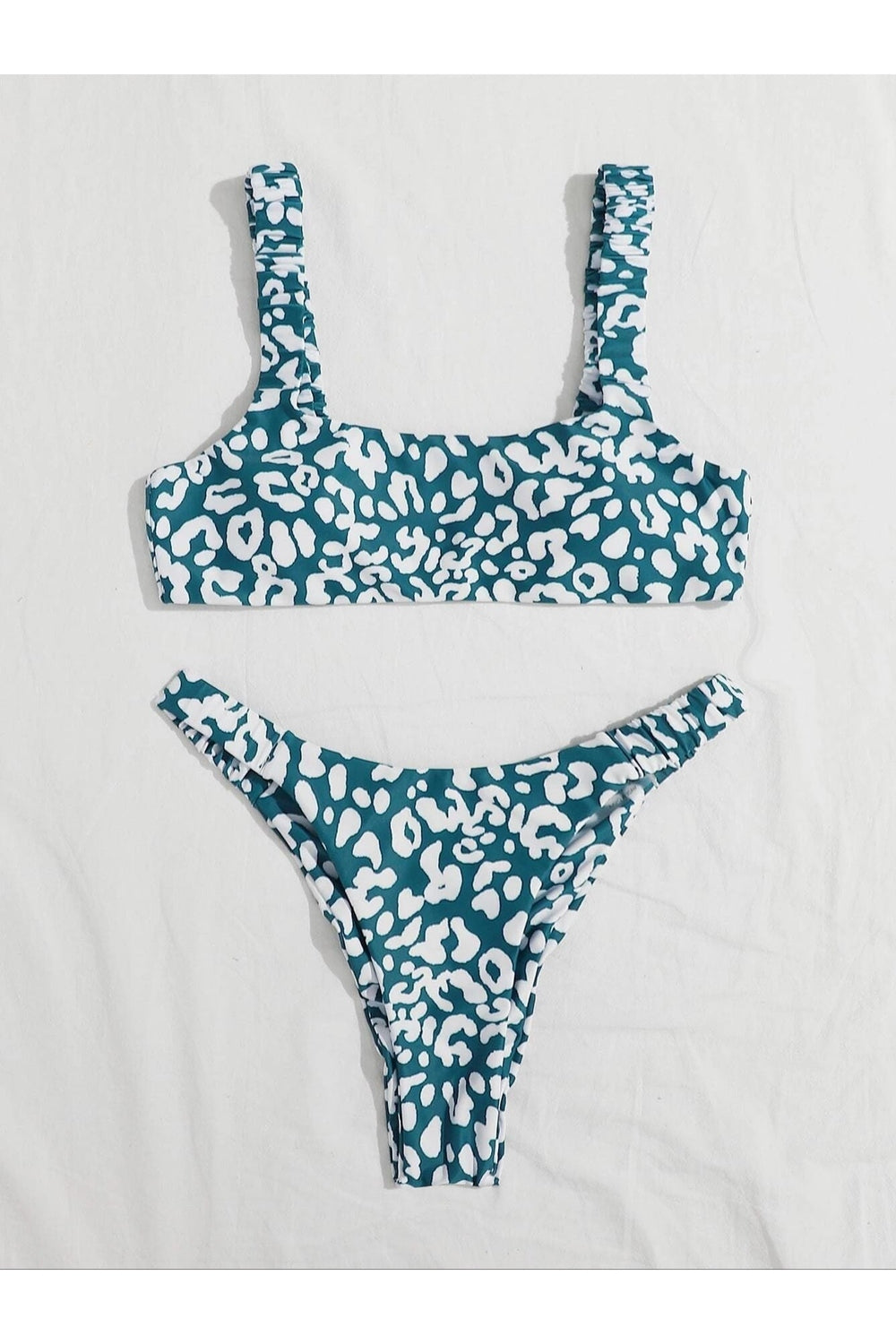 Y2k Cute Leopard Aesthetic Swimsuit