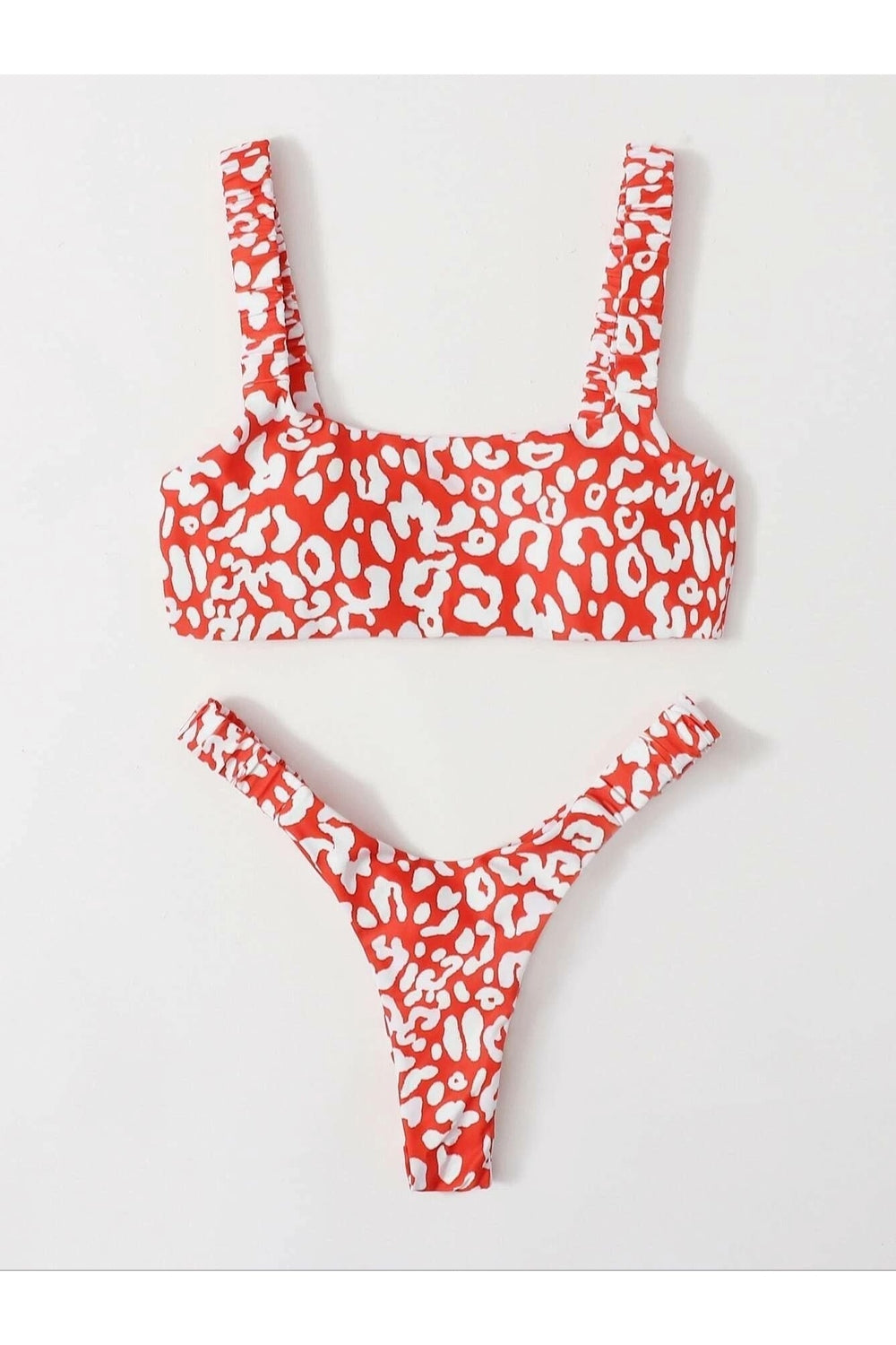 Y2k Cute Leopard Aesthetic Swimsuit
