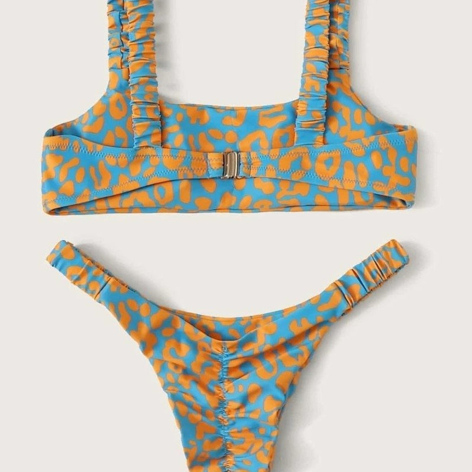 Y2k Cute Leopard Aesthetic Swimsuit