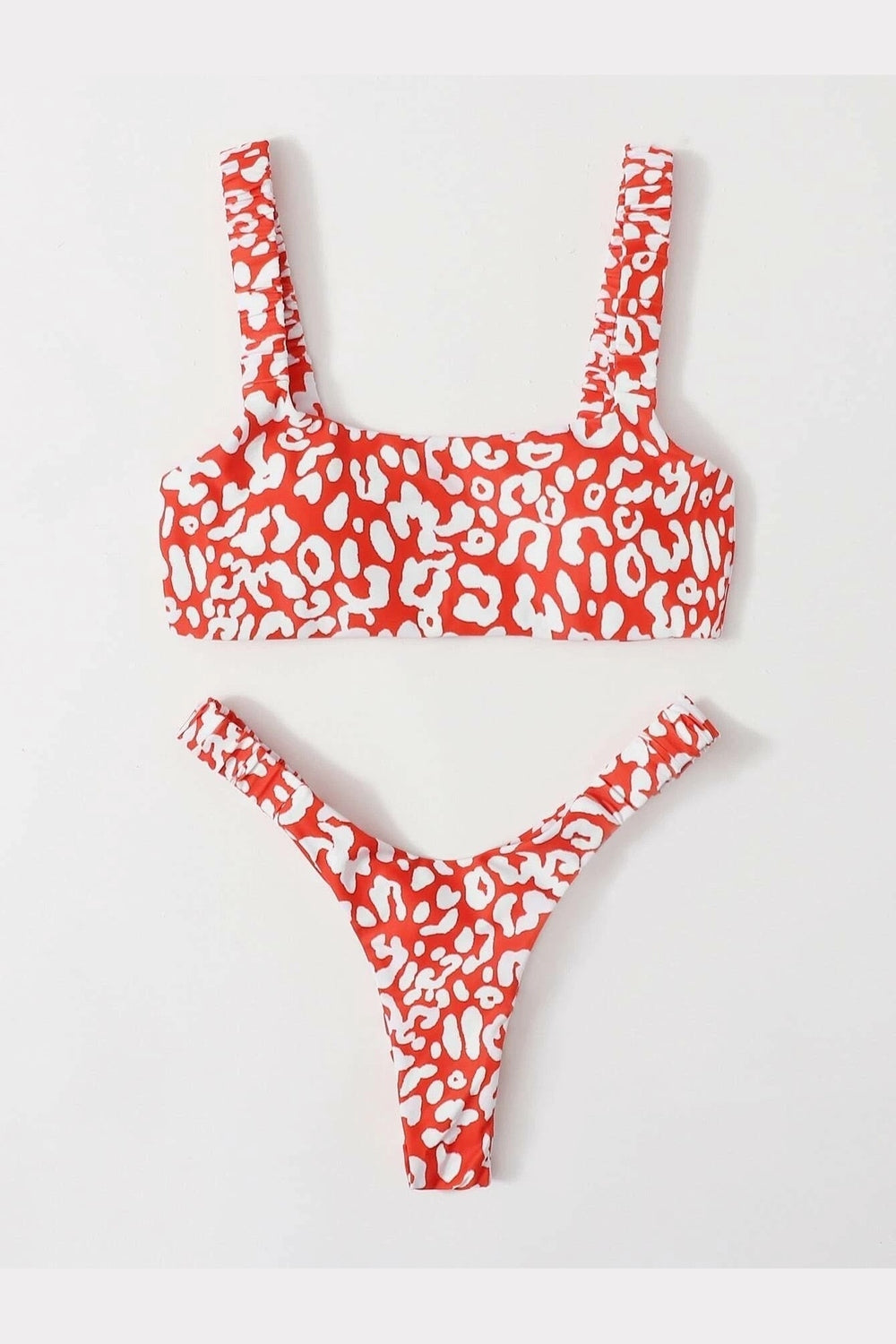 Y2k Cute Leopard Aesthetic Swimsuit