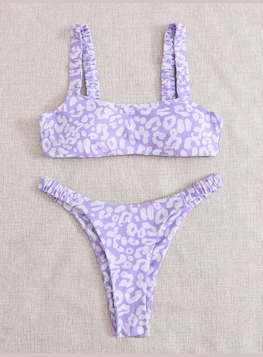 Y2k Cute Leopard Aesthetic Swimsuit