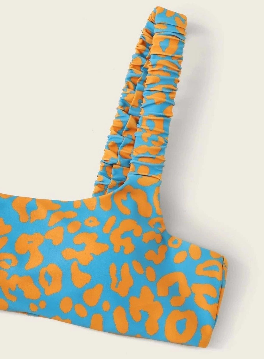 Y2k Cute Leopard Aesthetic Swimsuit