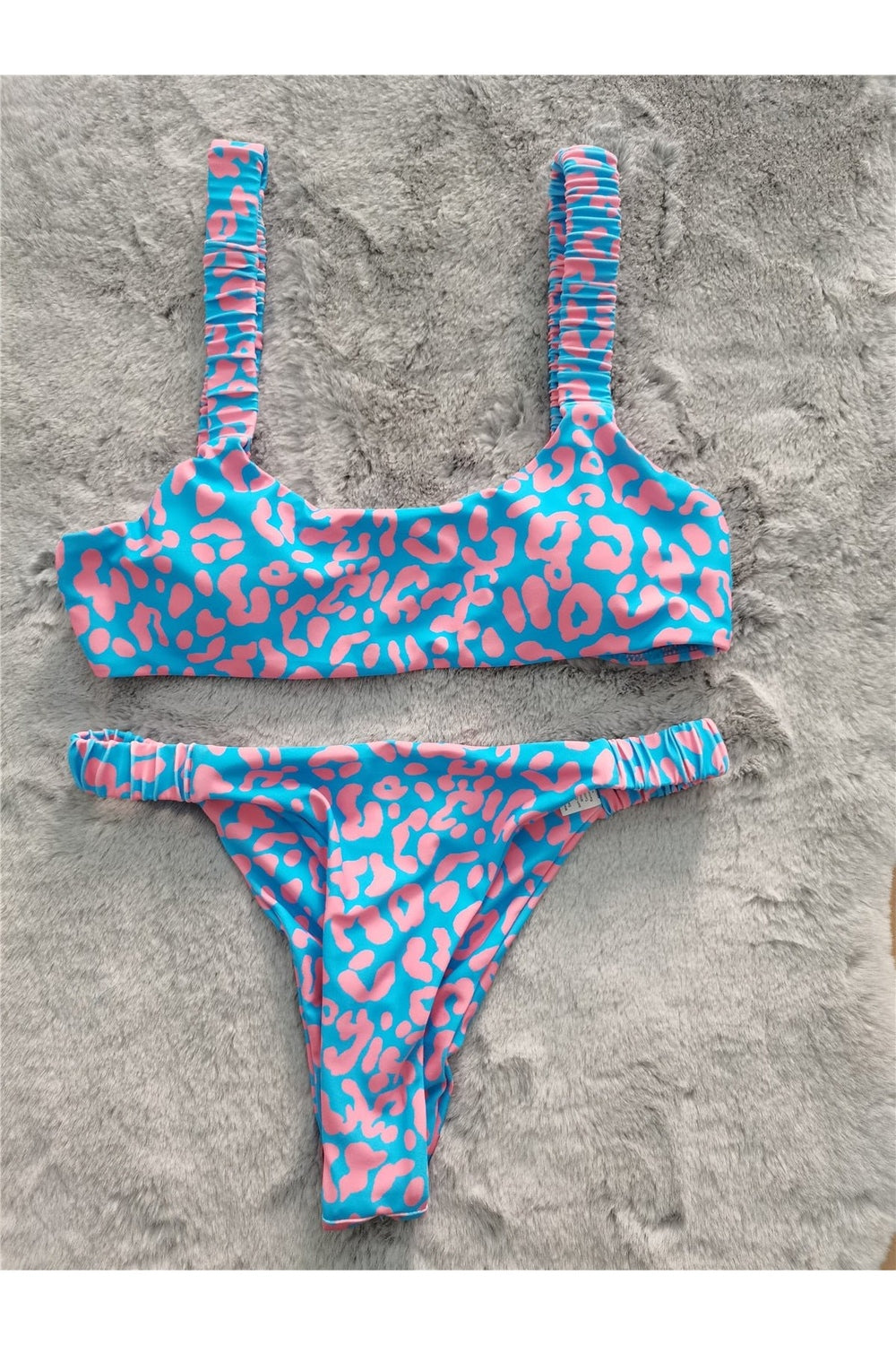 Y2k Cute Leopard Aesthetic Swimsuit