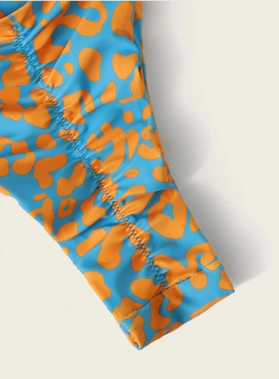 Y2k Cute Leopard Aesthetic Swimsuit