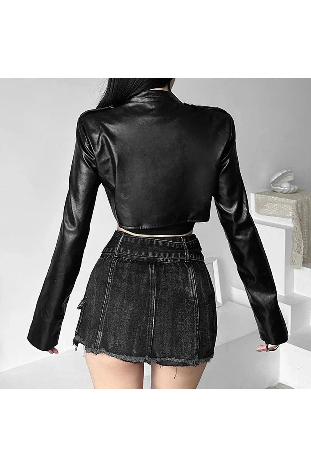 Y2k Cyber Gothic Zipper Jacket