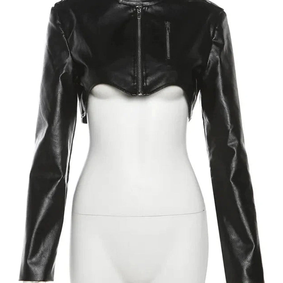 Y2k Cyber Gothic Zipper Jacket