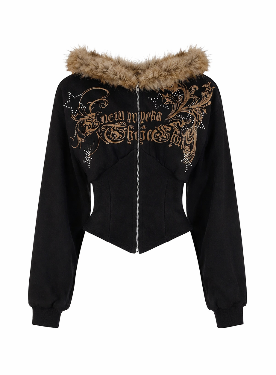 Glam Curse Korsett-Hoodie