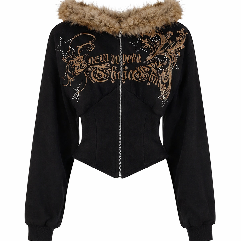 Glam Curse Corset Hoodie