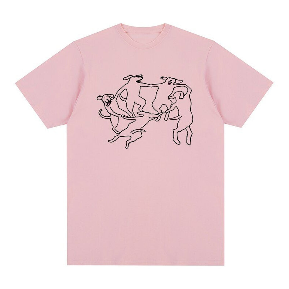 Y2k Dance Dogs Graphic T-shirt