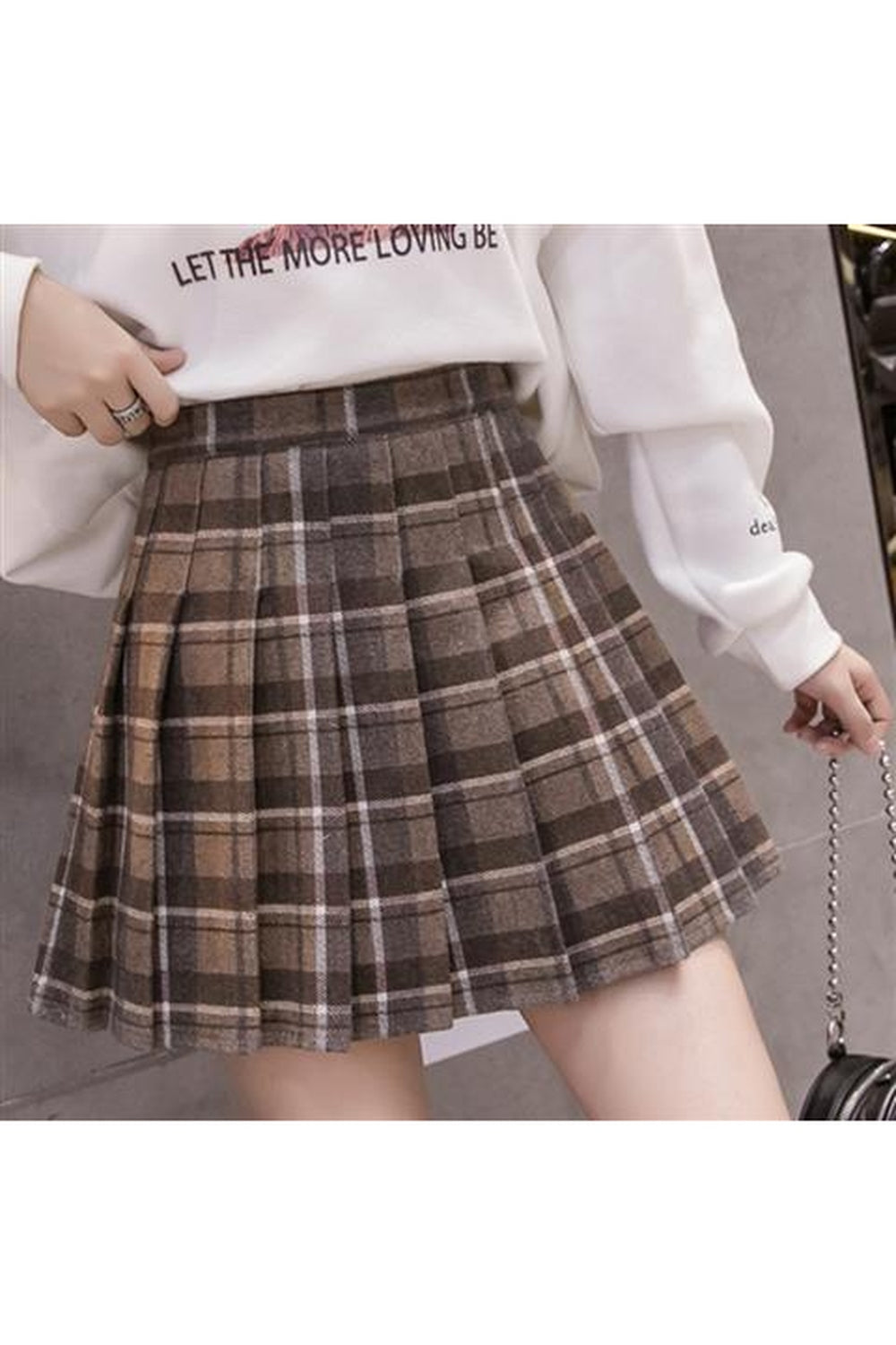 Y2k Dark Academia Autumn Skirt