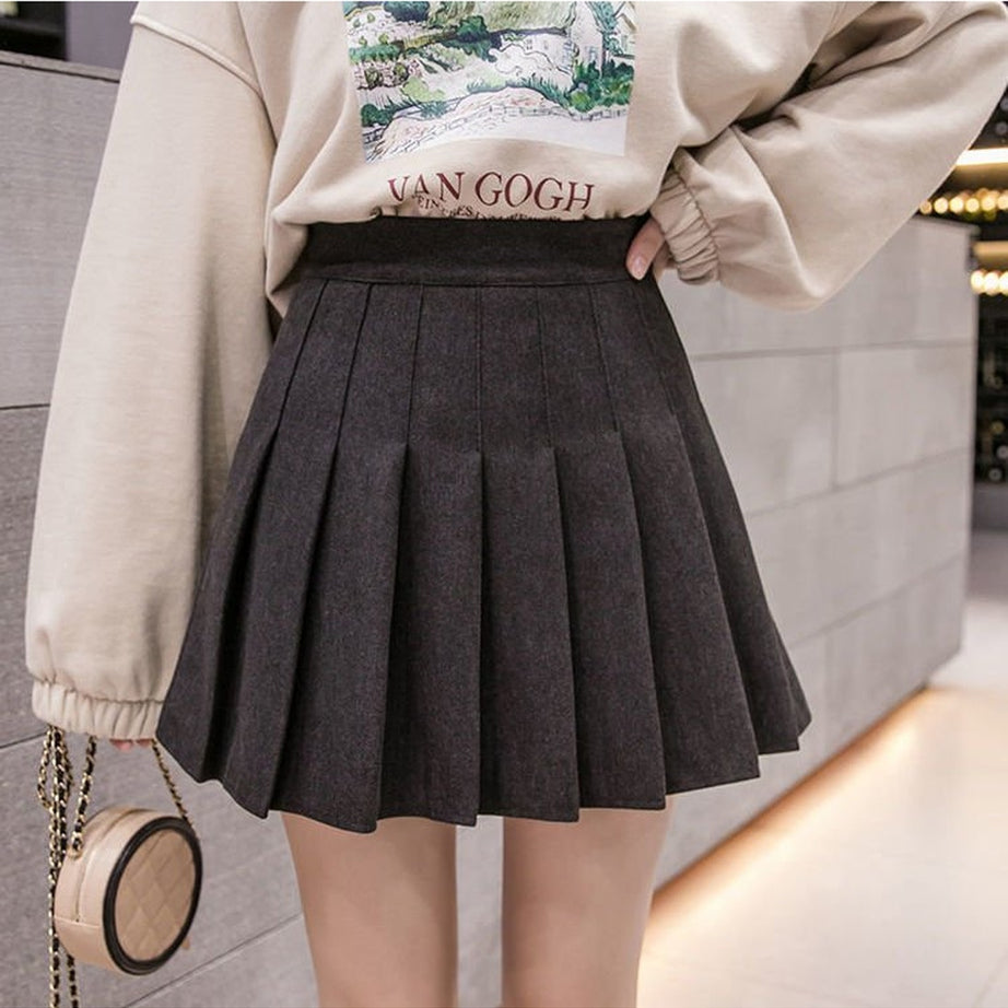 Y2k Dark Academia Autumn Skirt