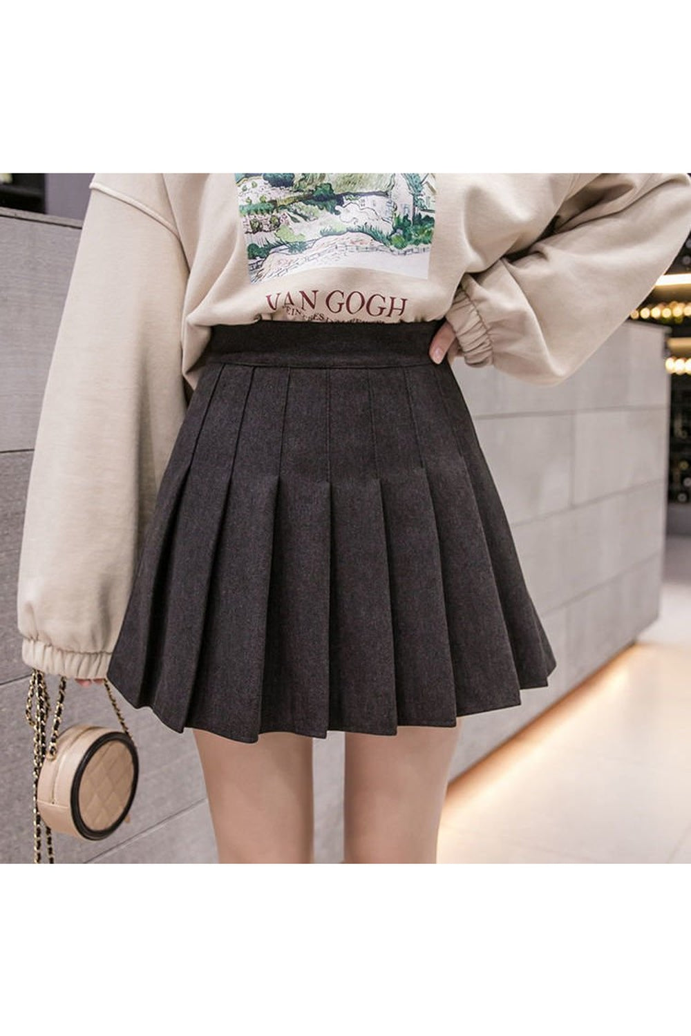 Y2k Dark Academia Autumn Skirt