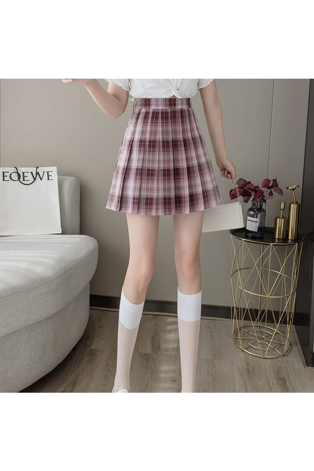 Y2k Dark Academia Autumn Skirt