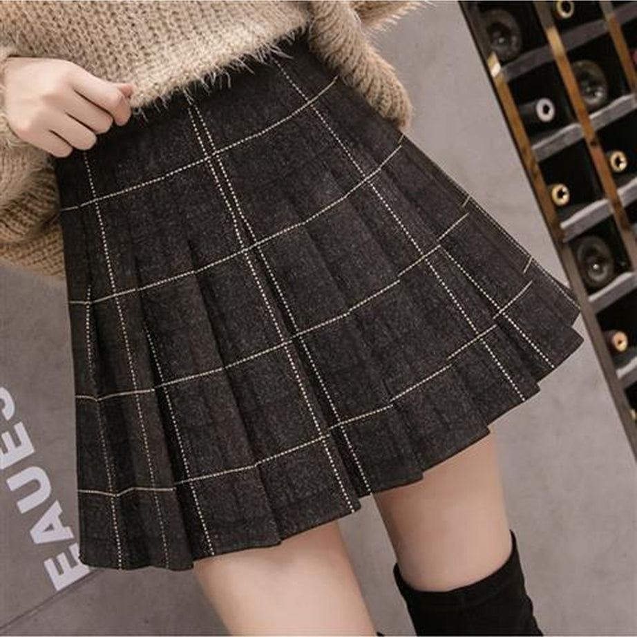 Y2k Dark Academia Autumn Skirt