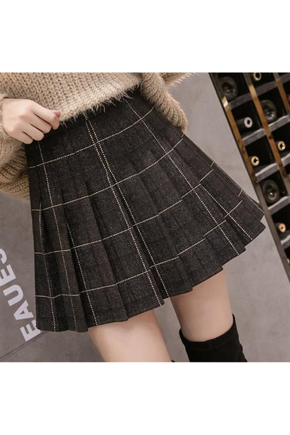 Y2k Dark Academia Autumn Skirt