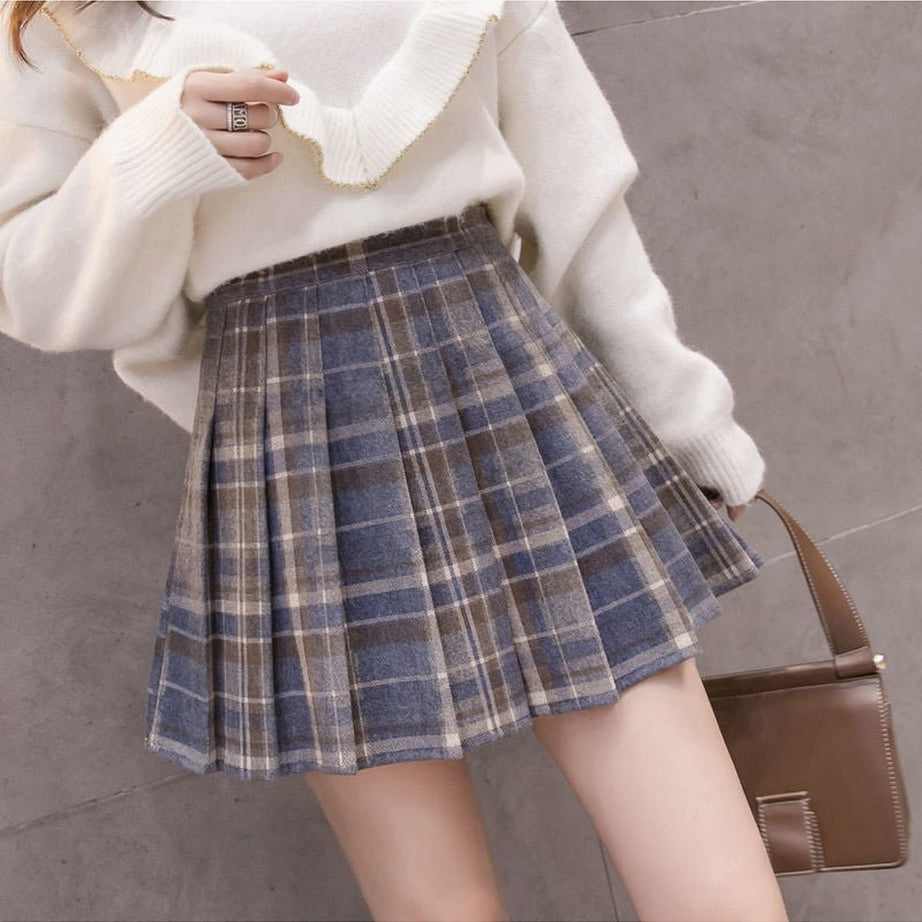 Y2k Dark Academia Autumn Skirt