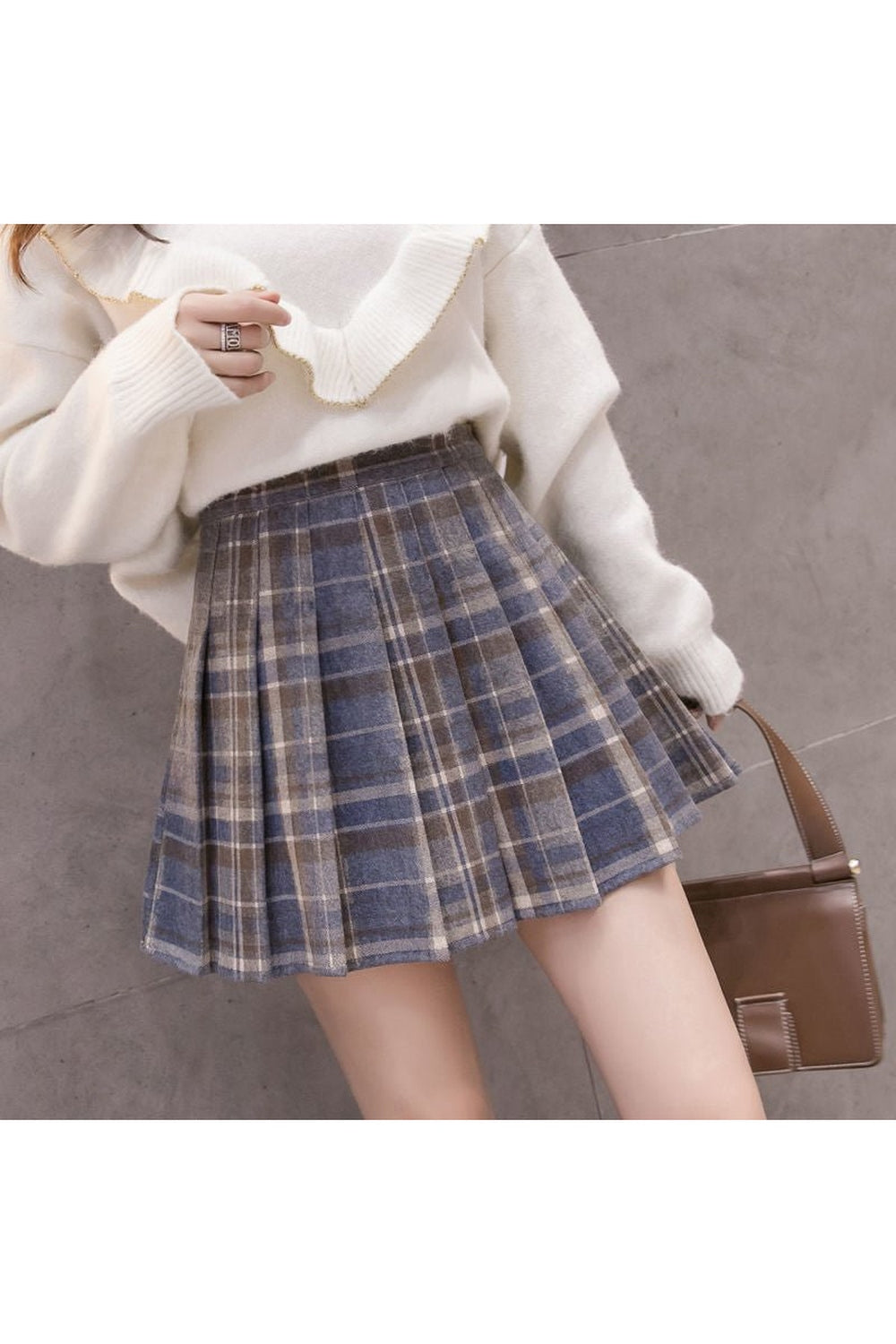 Y2k Dark Academia Autumn Skirt