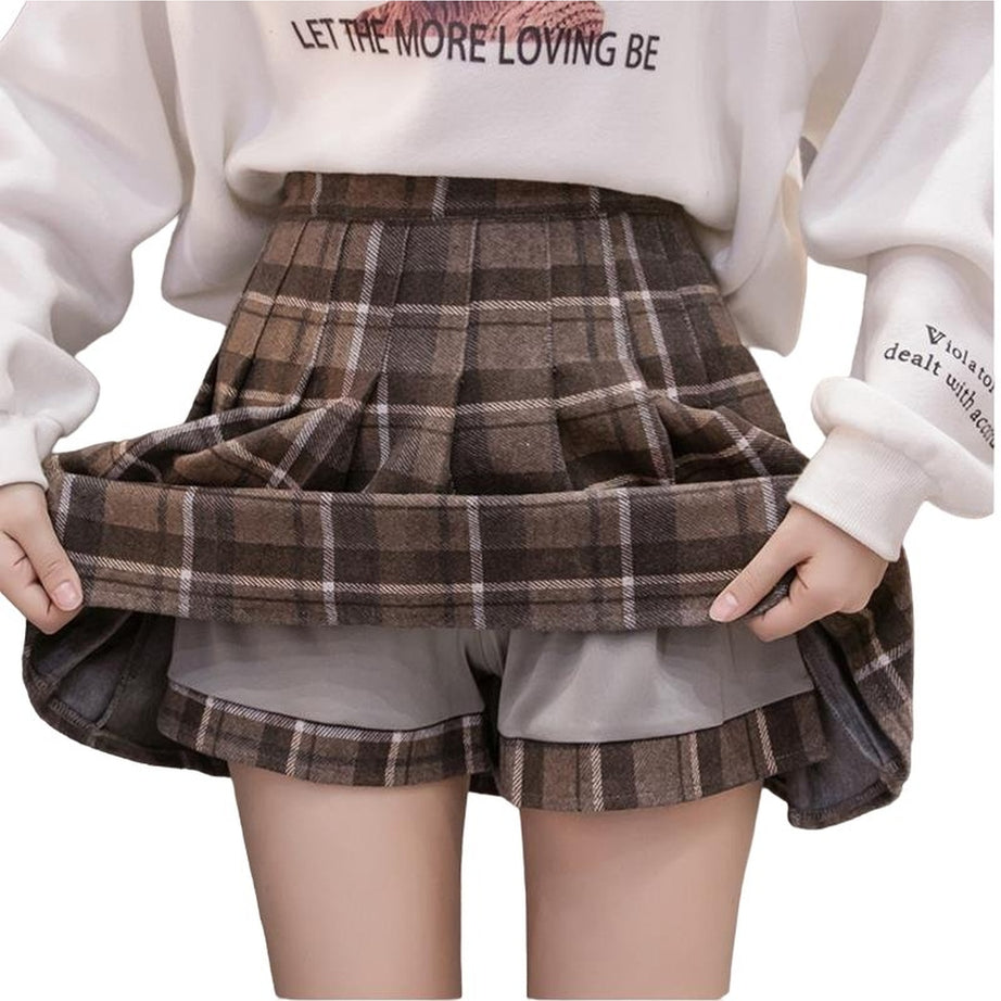 Y2k Dark Academia Autumn Skirt