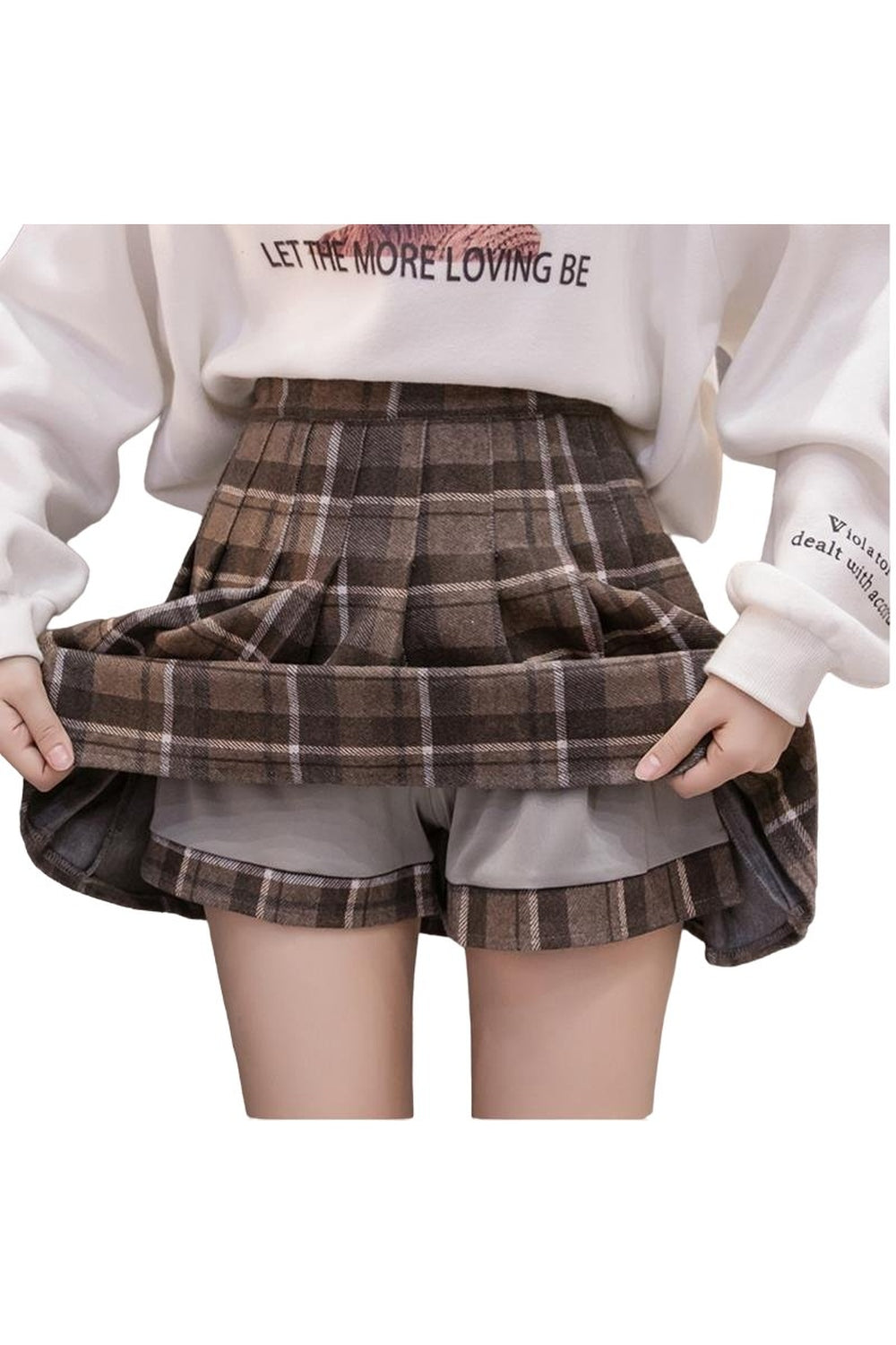 Y2k Dark Academia Autumn Skirt