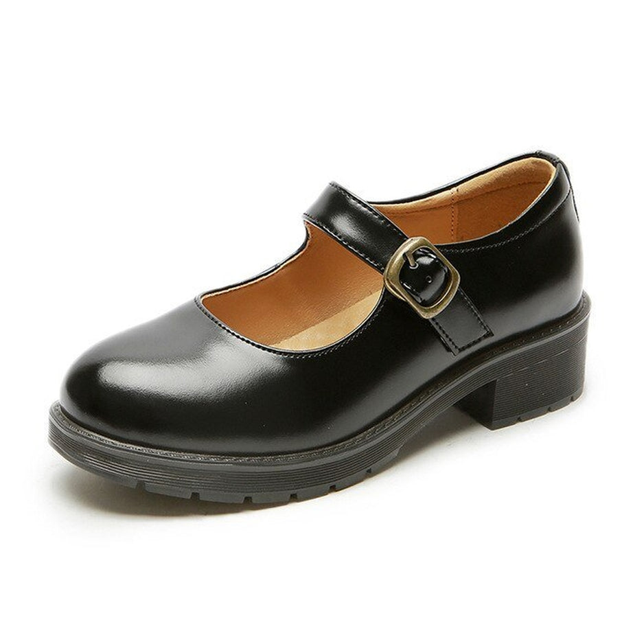 Y2k Dark Academia Mary Jane Shoes