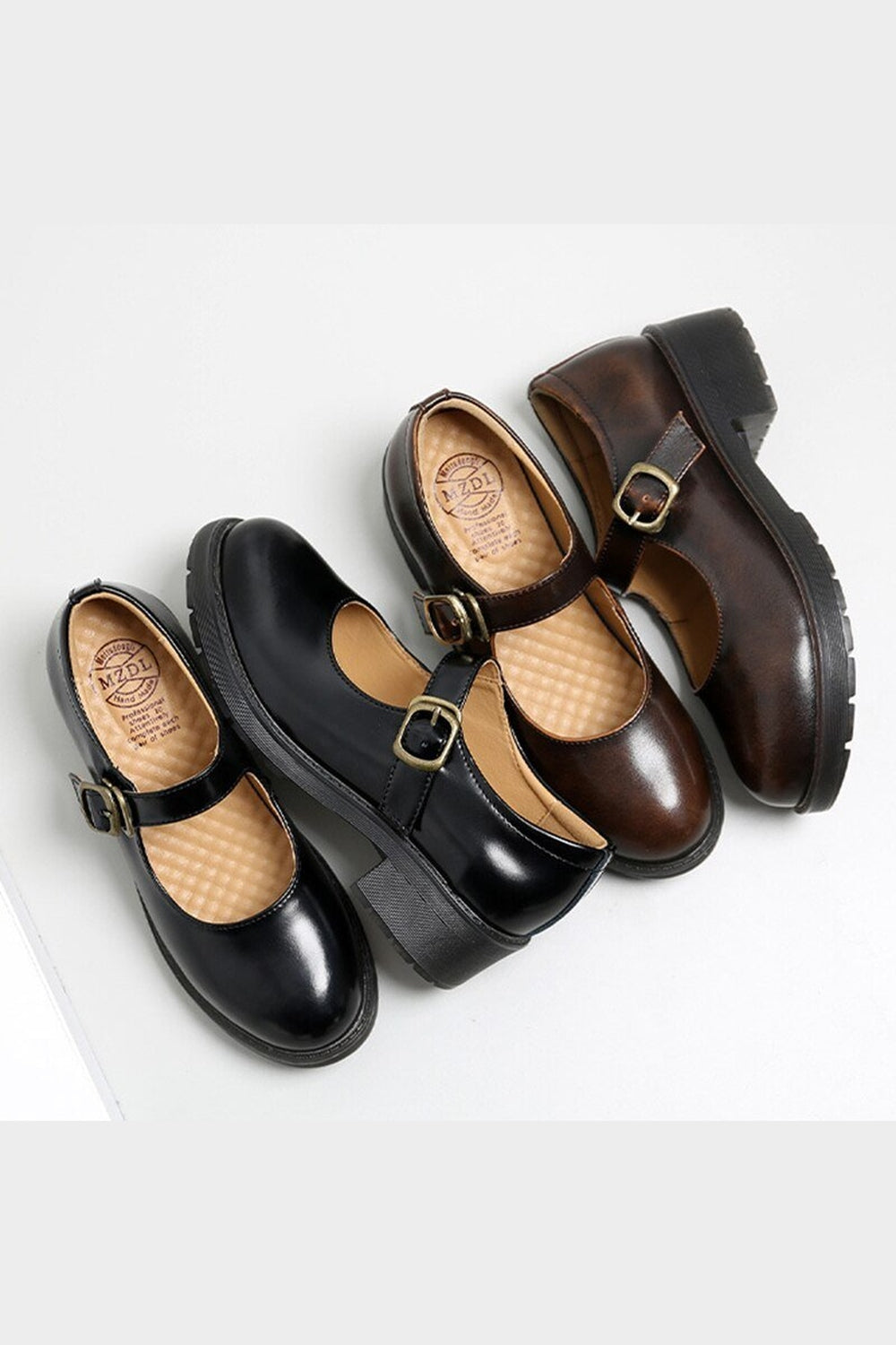 Y2k Dark Academia Mary Jane Shoes