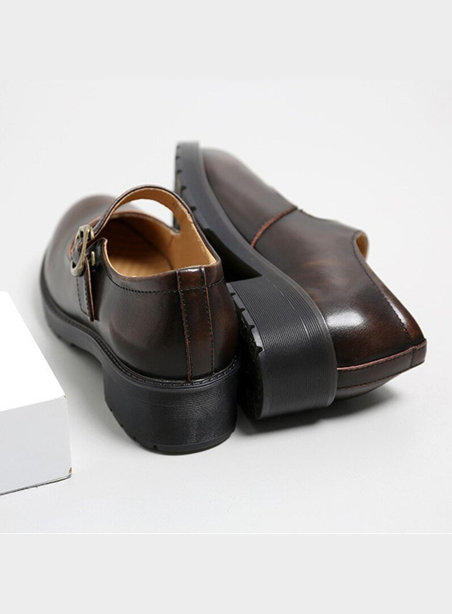 Y2k Dark Academia Mary Jane Shoes