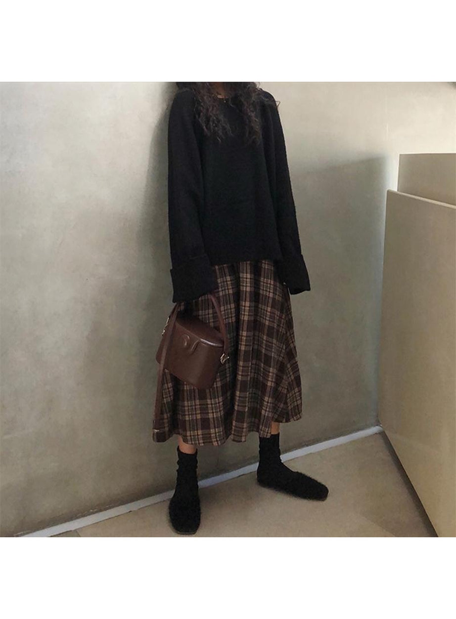 Y2k Dark Academia Vintage Skirt