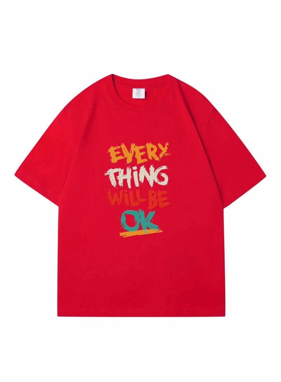 Y2k Dark Blue Casual T-shirt