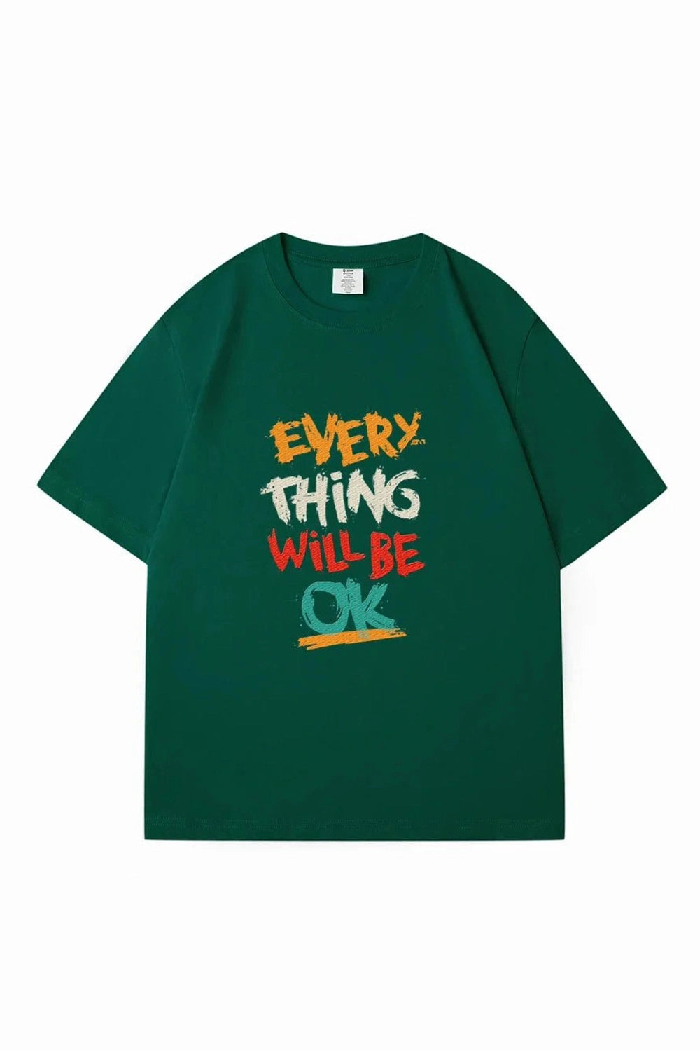 Y2k Dark Blue Casual T-shirt