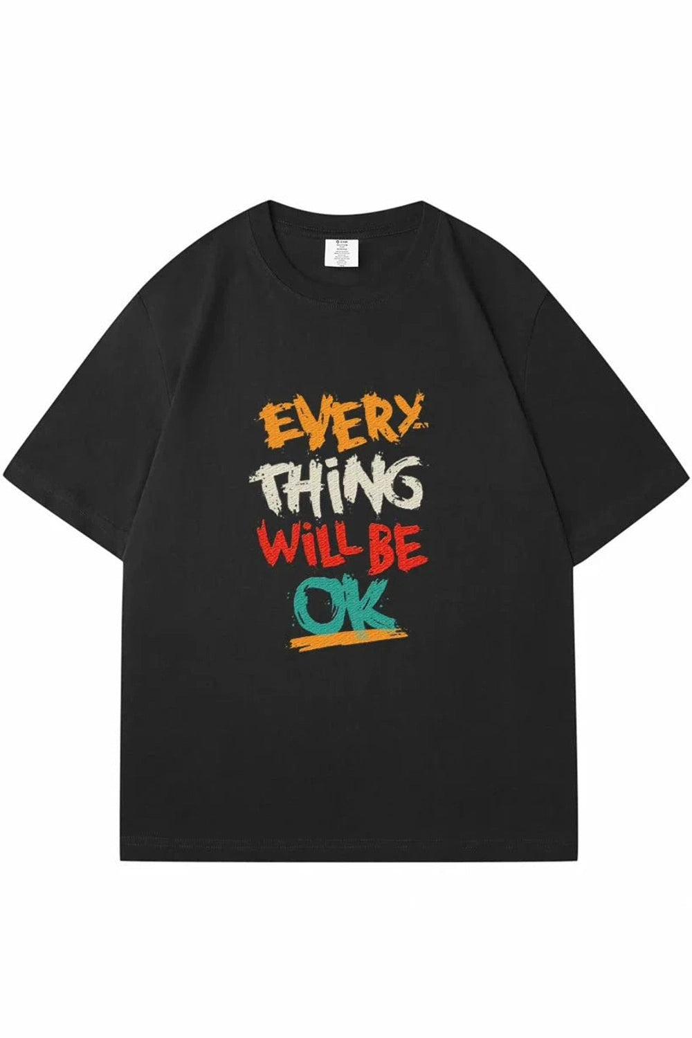 Y2k Dark Blue Casual T-shirt