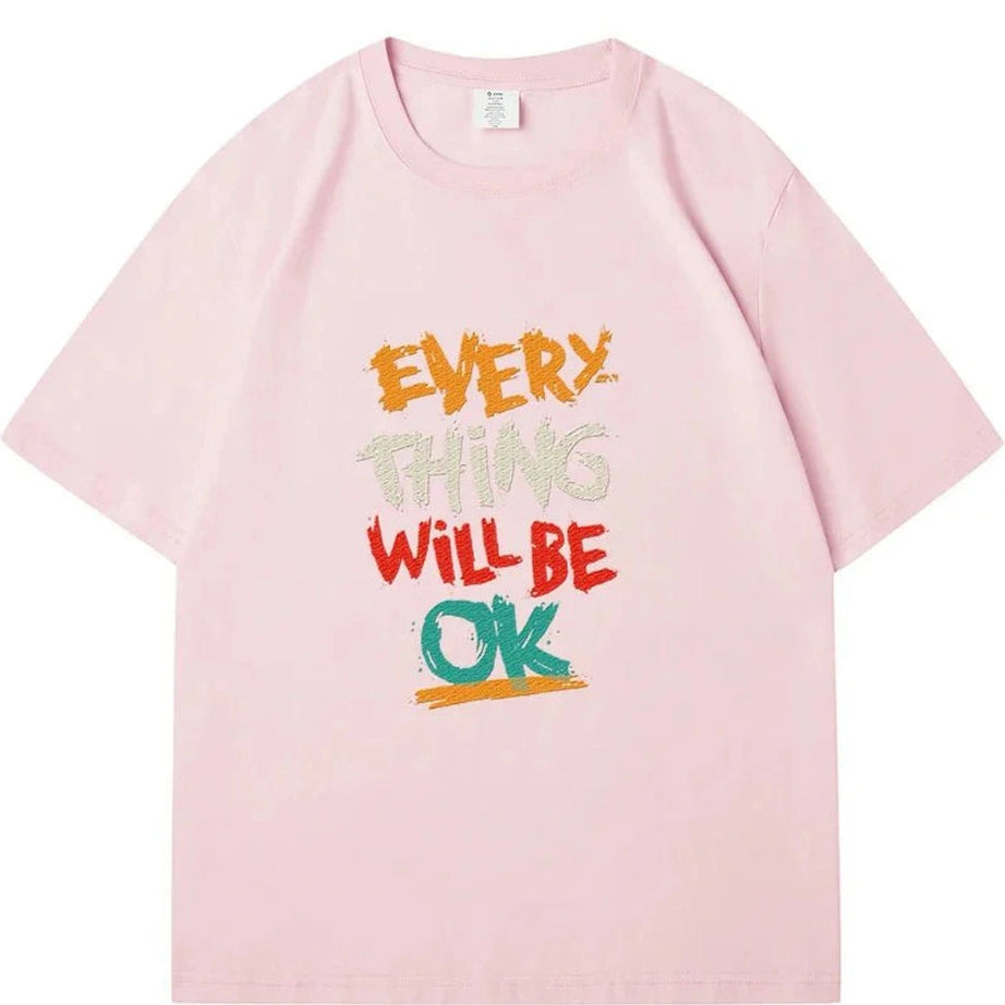 Y2k Dark Blue Casual T-shirt