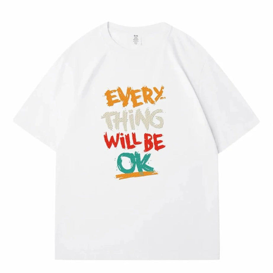 Y2k Dark Blue Casual T-shirt