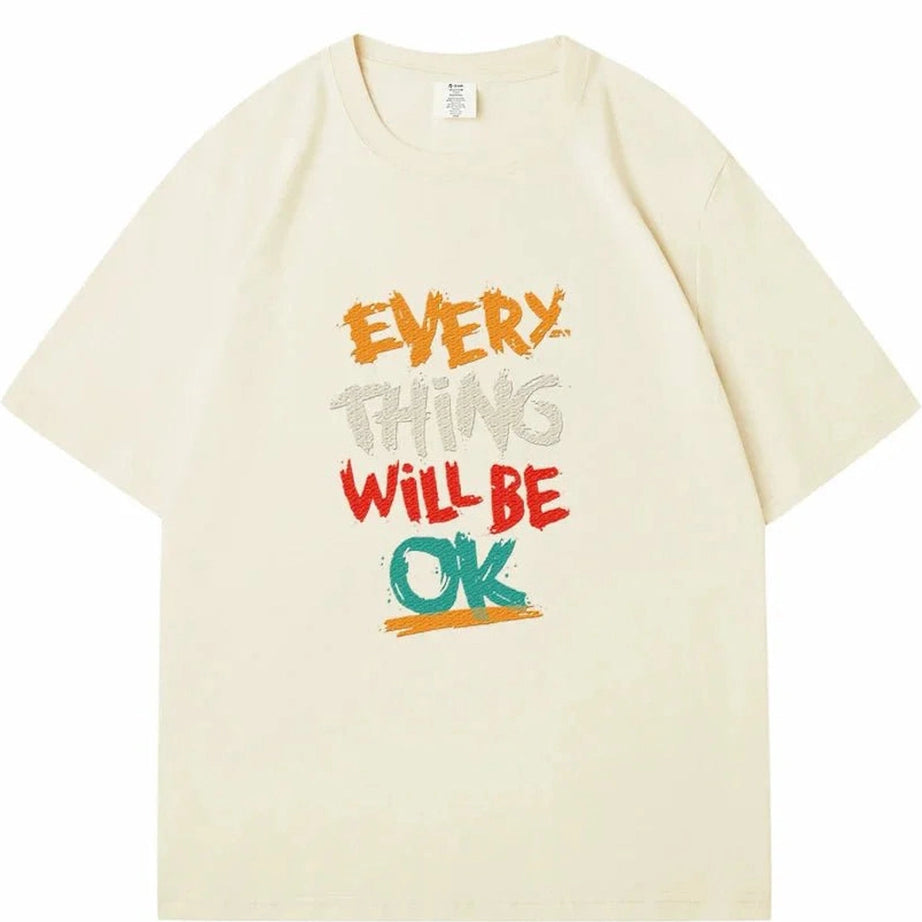 Y2k Dark Blue Casual T-shirt