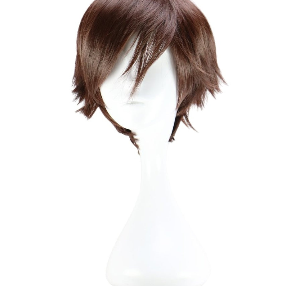 Y2k Dark Brown Short Cosplay Wig