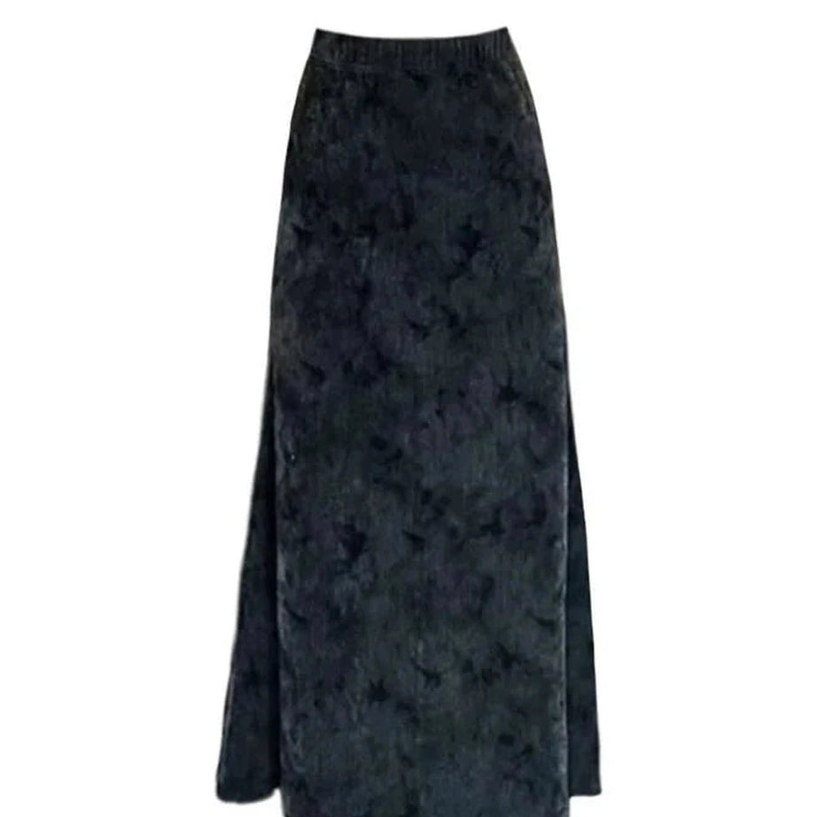 Y2k Dark Eclipse Tie-Dye Skirt