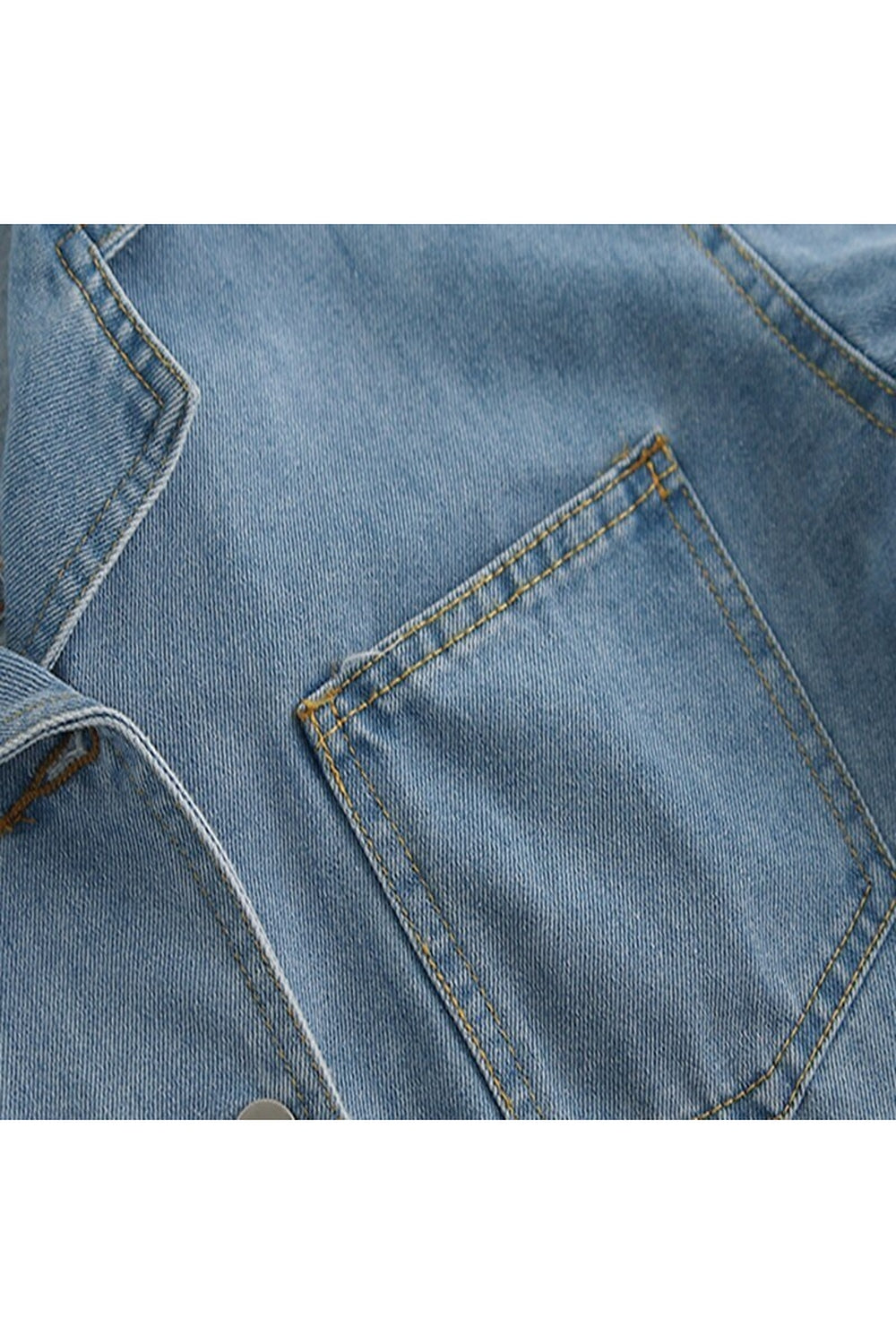 Y2k Denim Crop Tops with Pockets