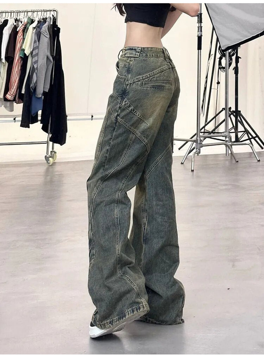 Y2k Denim Retro Wide Leg Jeans