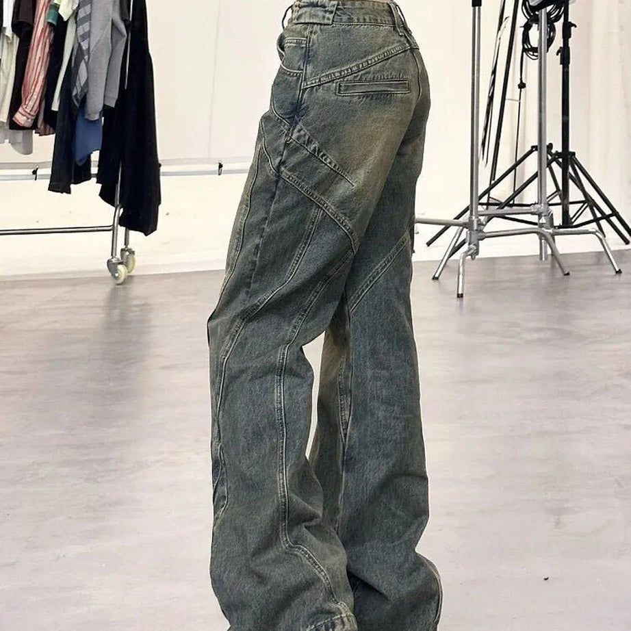 Y2k Denim Retro Wide Leg Jeans