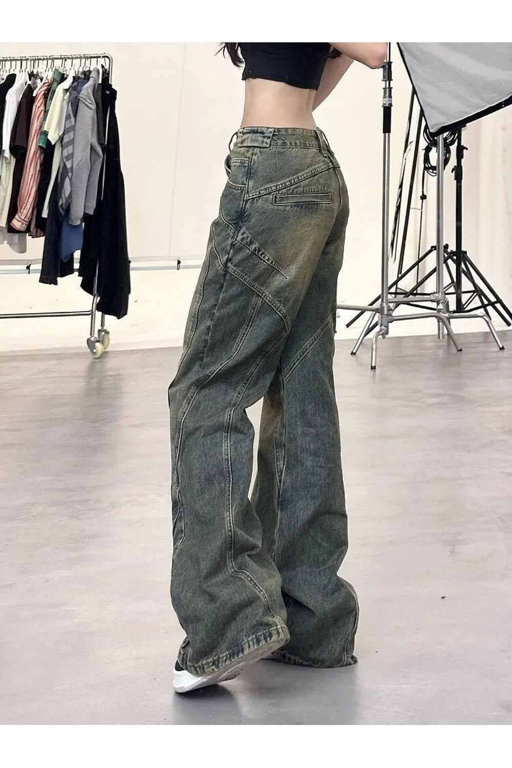 Y2k Denim Retro Wide Leg Jeans