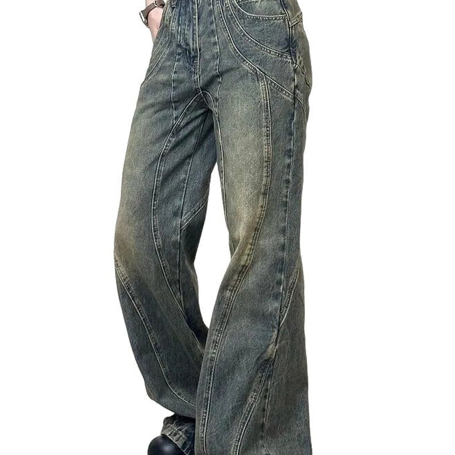 Y2k Denim Retro Wide Leg Jeans